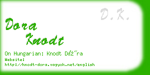 dora knodt business card